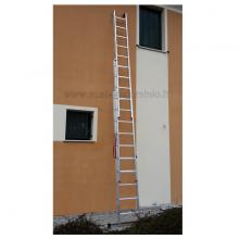 Scala componibile in alluminio professionale 3 rampe 13 gradini sfilo