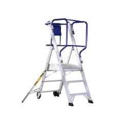Scala a castello telescopica protezione a 360° 3 gradini Fly Scala a castello telescopica protezione a 360° 3 gradini Fly