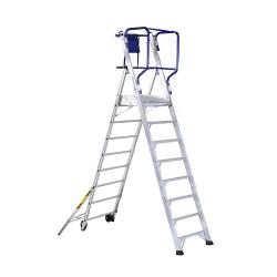 Scala a castello telescopica protezione a 360° 8 gradini Fly Scala a castello telescopica protezione a 360° 8 gradini Fly