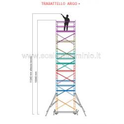 Ponteggio in alluminio Argo+ 6 campate Ponteggio in alluminio Argo+ 6 campate