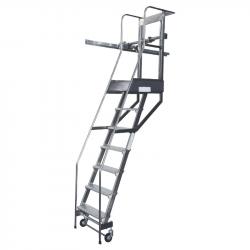 Scale scorrevoli 5 gradini - scorrimento laterale su ruote Scale scorrevoli 5 gradini - scorrimento laterale su ruote