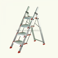 Sgabello in alluminio 3 gradini senza vaschetta Sgabello in alluminio 3 gradini senza vaschetta