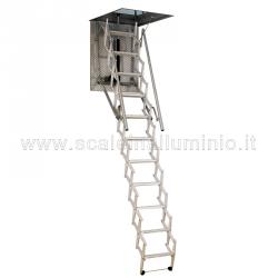 Scale retrattili per soffitte e sottotetti motorizzata 80 x 120 h 350