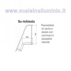 Pianerottolo di uscita a sbalzo Pianerottolo di uscita a sbalzo