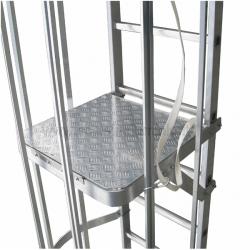Piano di riposo interno per scala con gabbia per scale modulari con gabbia Piano di riposo interno per scala con gabbia per scale modulari con gabbia