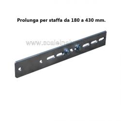 Prolunga staffa per scale modulari da 180 a 430 mm. Prolunga staffa per scale modulari da 180 a 430 mm.