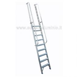 Scala per soppalchi in alluminio 5 gradini