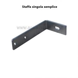 Staffa singola per scale modulari con gabbia di protezione Staffa singola per scale modulari con gabbia di protezione
