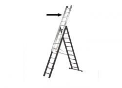 Terza rampa per scala componibile 2 rampe 13 gradini