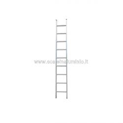 Scala in alluminio semplice in appoggio 9 gradini