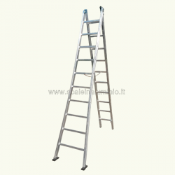 Scala componibile in alluminio 2 rampe 7 gradini. Scala componibile in alluminio 2 rampe 7 gradini.