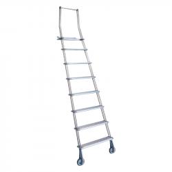 Scale scorrevoli scorrimento frontale su ruote 5 gradini Scale scorrevoli scorrimento frontale su ruote 5 gradini