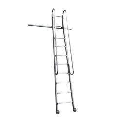Scale scorrevoli su ruote scorrimento frontale 8 gradini Scale scorrevoli su ruote scorrimento frontale 8 gradini