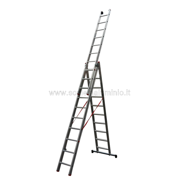 Scala componibile professionale in alluminio 3 rampe 8 gradini