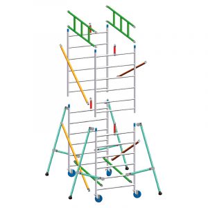 Trabattello in alluminio LUXOR UNI EN 1004 misure