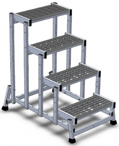 Sgabello mega 4 gradini senza parapetti