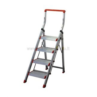 Sgabello Kubo 4 gradini con vaschetta porta oggetti