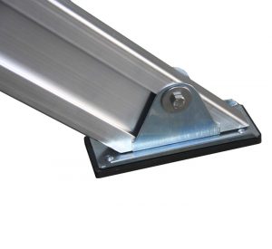 Scala a castello modello Ikaro con ruote maggiorate da 260 mm particolare