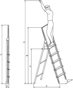 Scale salita singola C3 misure