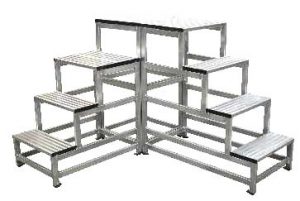Sgabelli componibili in alluminio esempi configurazioni componibili