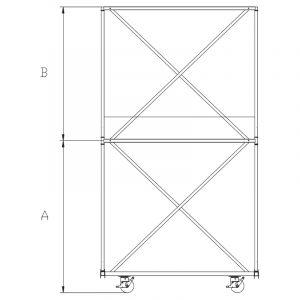 Mini Trabattelli in acciaio KAPPA DLgs 81-08 misure